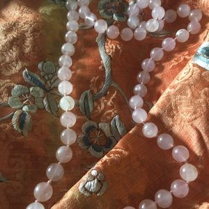 Rose quartz necklace bought in Japan in1985